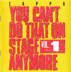 Frank Zappa - You Can't Do That On Stage Anymore Vol. 1 (CD) (2)