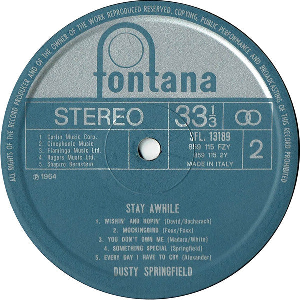 Dusty Springfield - Stay Awhile (Vinyl)