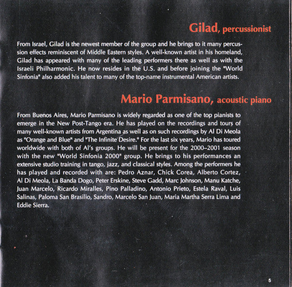 Al Di Meola, World Sinfonia - The Grande Passion (CD) Image