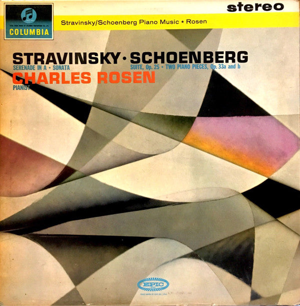 Charles Rosen - Stravinsky: Serenade In A Sonata / Schoenberg: Suite, Op. 25 ãƒ» Two Piano Pieces, Op. 33a And b (Vinyl) Image