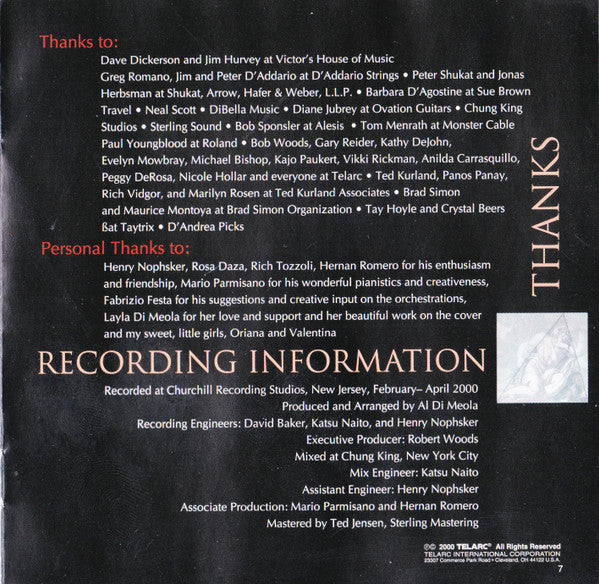 Al Di Meola, World Sinfonia - The Grande Passion (CD) Image