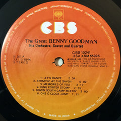 Benny Goodman, Benny Goodman And His Orchestra, Benny Goodman Quartet, The and Benny Goodman Sextet - The Great Benny Goodman (Vinyl) Image