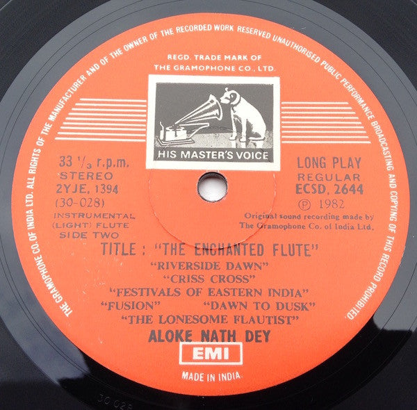 Aloke Nath Dey - The Enchanted Flute (Vinyl) Image