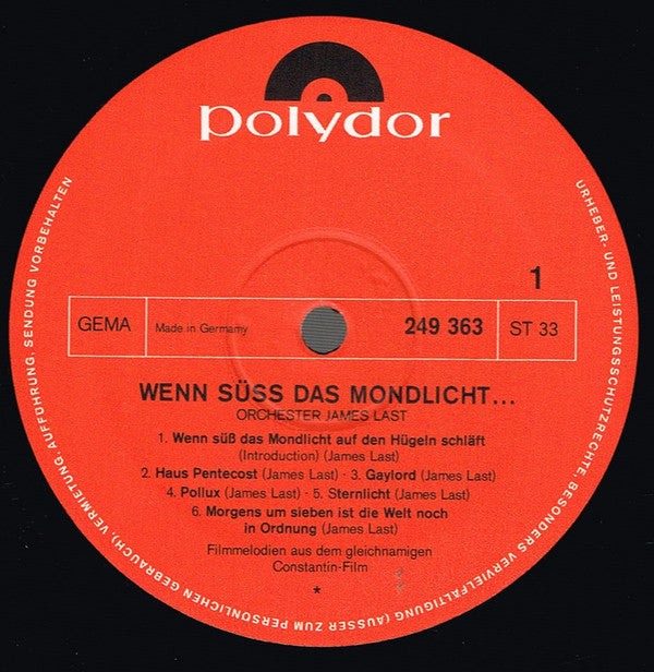 James Last - Wenn SÃ¼ÃŸ Das Mondlicht... (Vinyl) Image