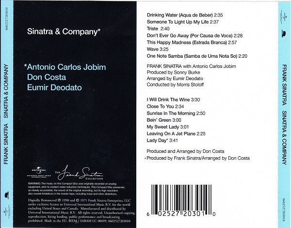 Frank Sinatra - Sinatra & Company (CD) Image