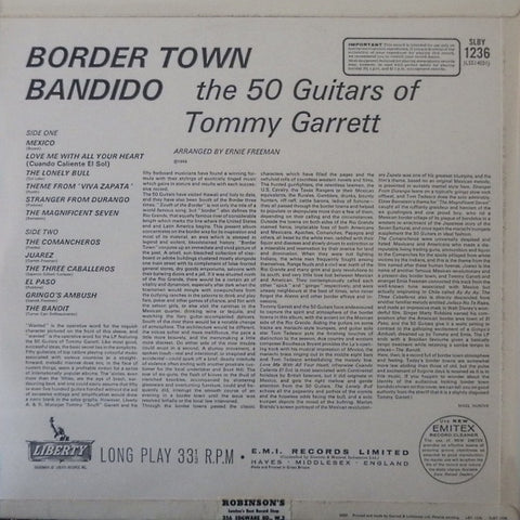50 Guitars Of Tommy Garrett, The - Bordertown Bandido (Vinyl) Image
