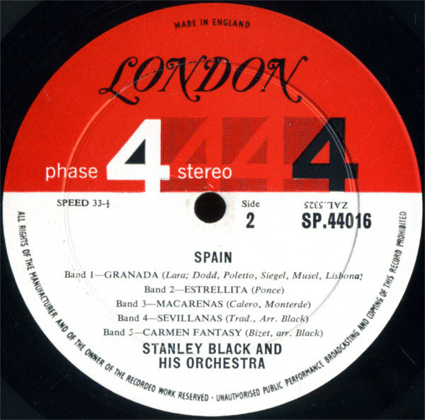 Stanley Black & His Orchestra - Spain (Vinyl) Image