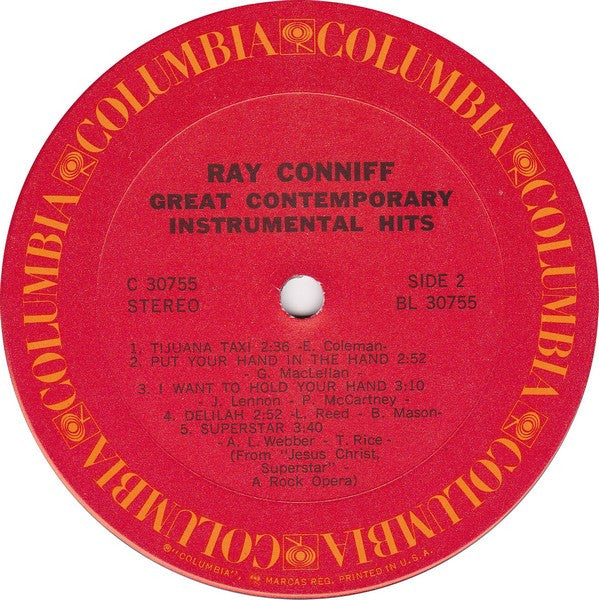 Ray Conniff - Great Contemporary Instrumental Hits (Vinyl)