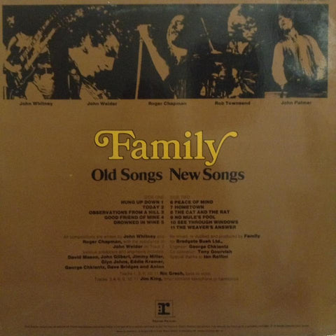 Family (6) - Old Songs, New Songs (Vinyl) Image