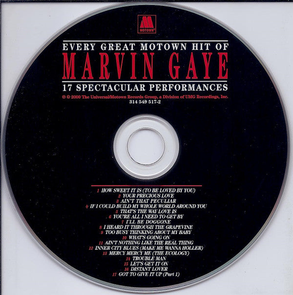 Marvin Gaye - Every Great Motown Hit Of Marvin Gaye (CD) Image