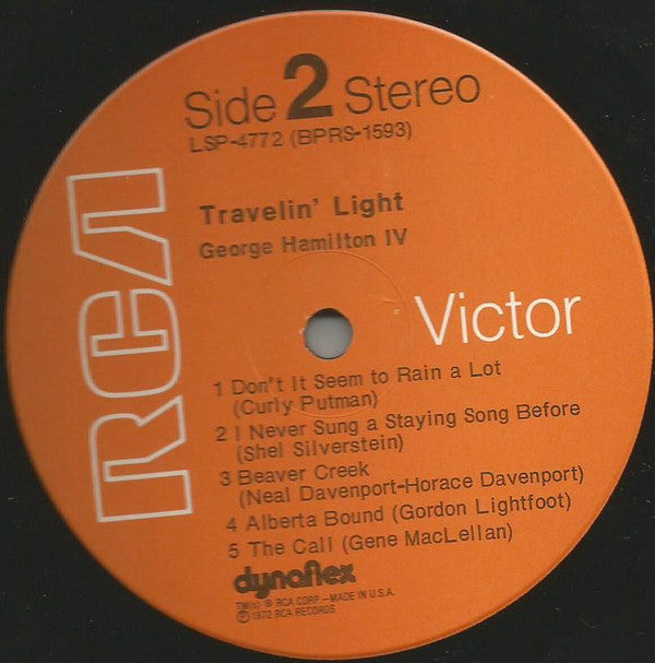 George Hamilton IV - Travelin' Light (Vinyl)