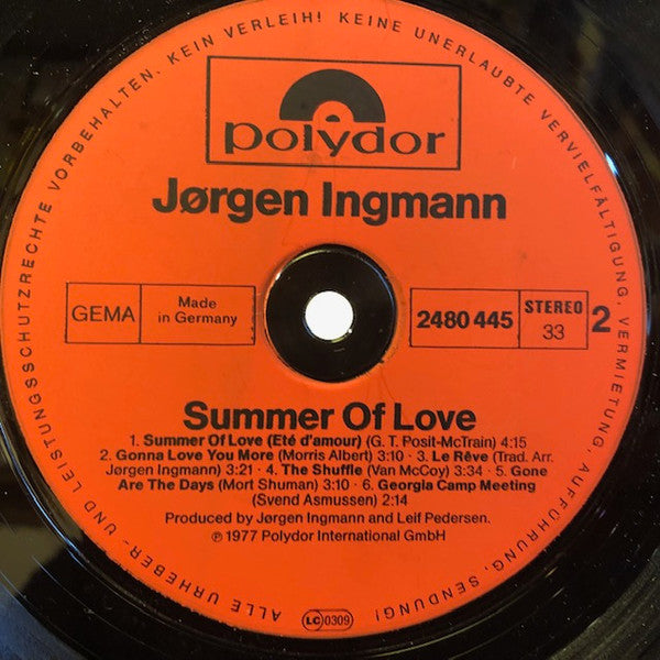 JÃ¸rgen Ingmann - Summer Of Love (Vinyl) Image