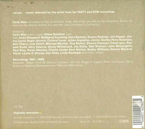 Carla Bley - Selected Recordings (CD)