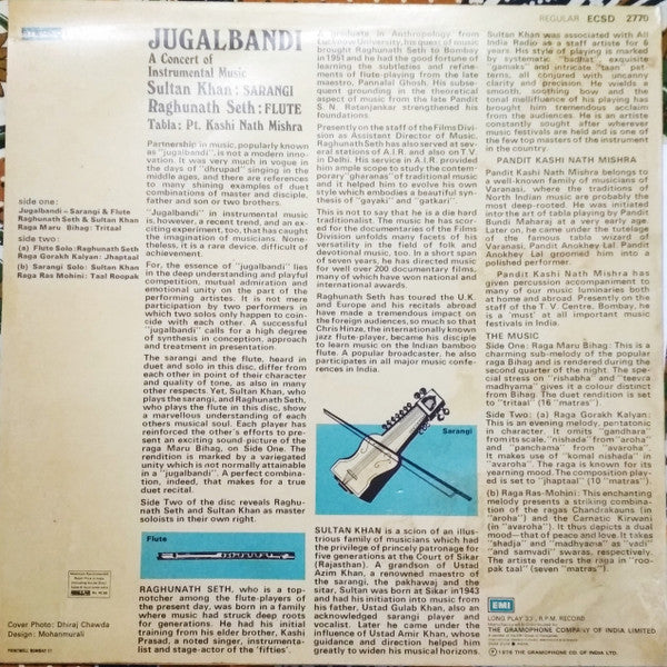 Ustad Sultan Khan & Raghunath Seth - Jugalbandi (Vinyl)