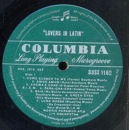 Norrie Paramor And His Orchestra - Lovers In Latin (Vinyl)