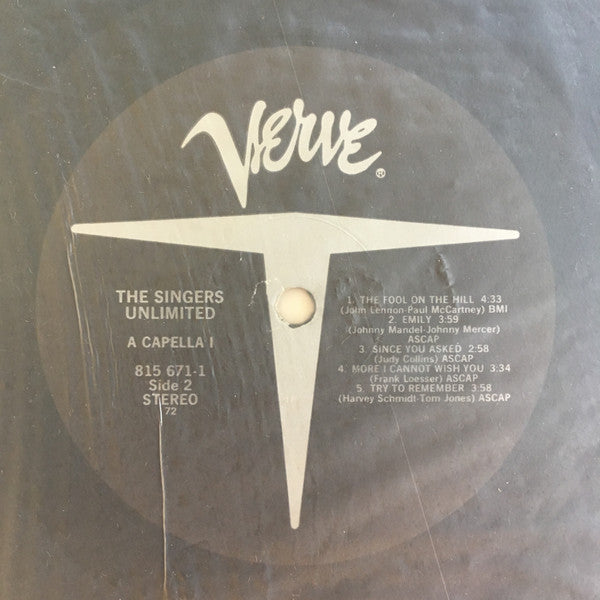 Singers Unlimited, The - A Capella (Vinyl)