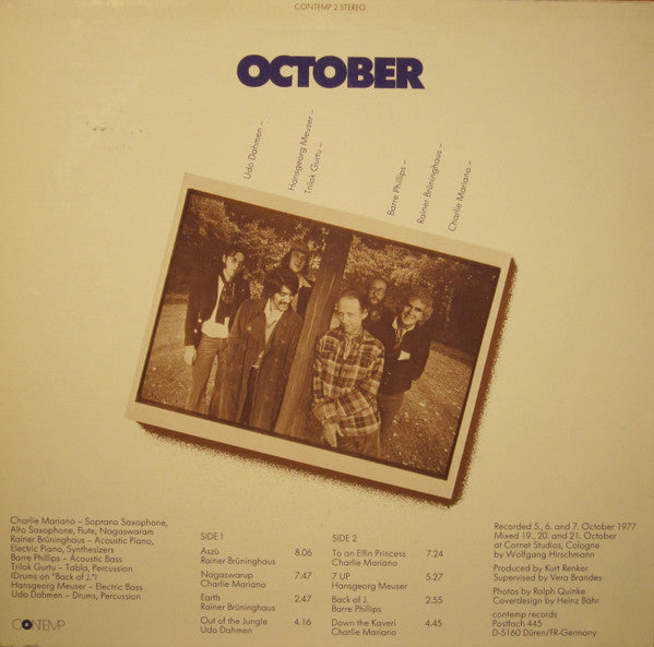 Charlie Mariano - October (Vinyl) Image