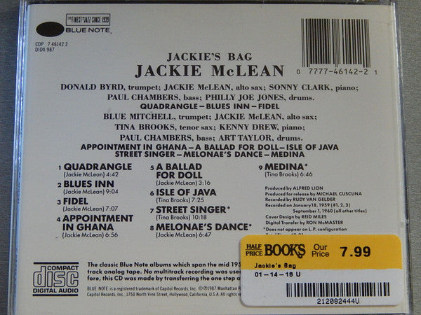 Jackie McLean - Jackie's Bag (CD) Image