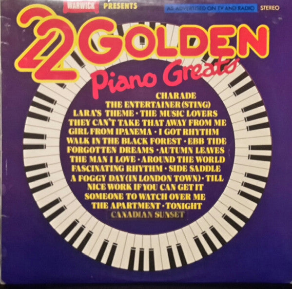 Various - 22 Golden Piano Greats (Vinyl) Image