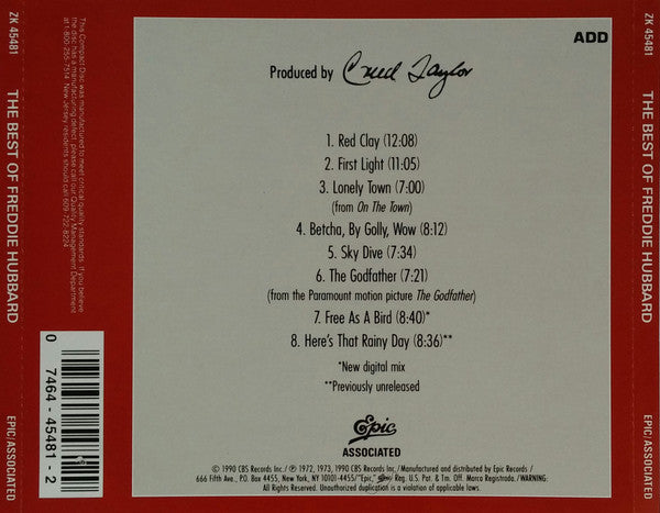 Freddie Hubbard - The Best Of Freddie Hubbard (CD) Image