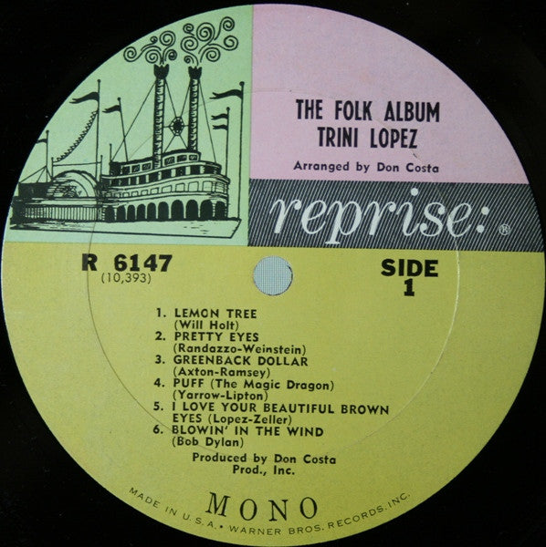 Trini Lopez - The Folk Album (Vinyl) Image