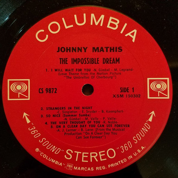 Johnny Mathis - The Impossible Dream (Vinyl) Image