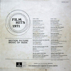 Various - Film Hits 1971 (Motion Picture Music Of India) (Vinyl) Image