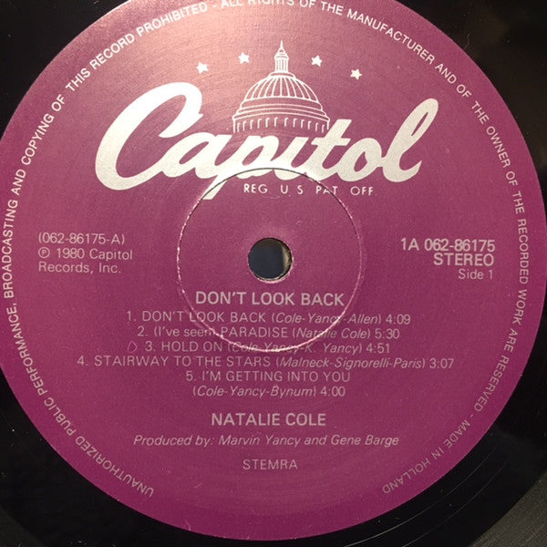 Natalie Cole - Don't Look Back (Vinyl) Image