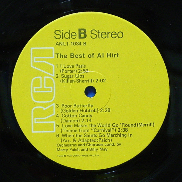 Al Hirt - The Best Of Al Hirt (Vinyl) Image