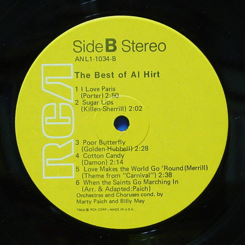 Al Hirt - The Best Of Al Hirt (Vinyl) Image