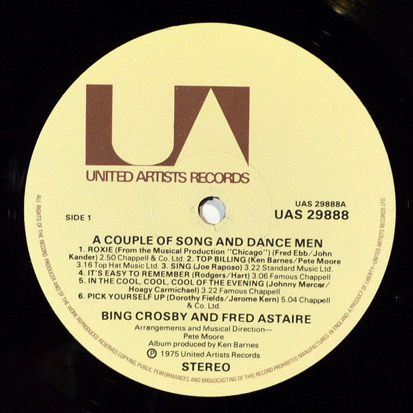 Bing Crosby & Fred Astaire - A Couple Of Song & Dance Men (Vinyl) Image
