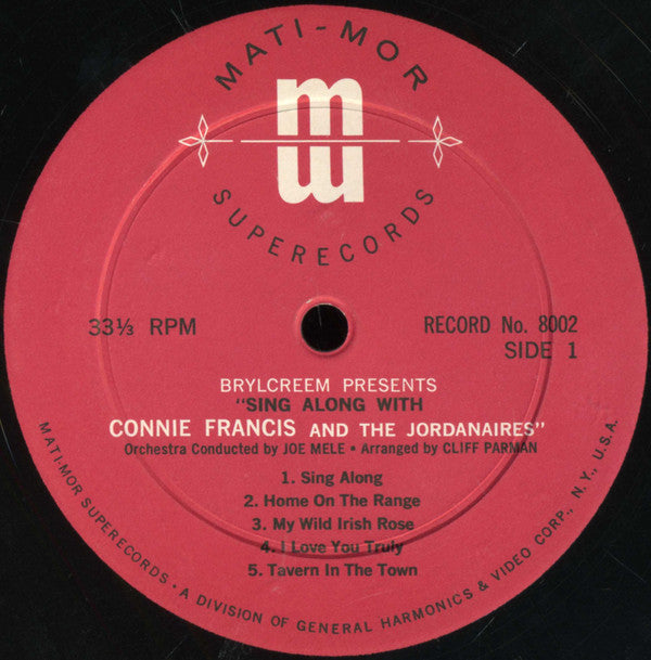 Connie Francis - Sing Along With Connie Francis (Vinyl) Image