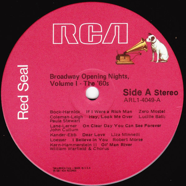 Various - Broadway Opening Nights - Vol. 1 (Vinyl) Image