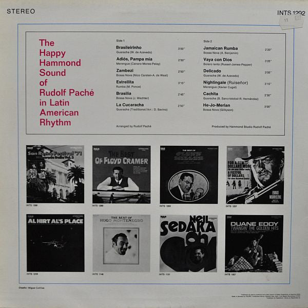 Rudolf Pache - The Happy Hammond Sound Of Rudolf Pache In Latin American Rhythm (Vinyl) Image