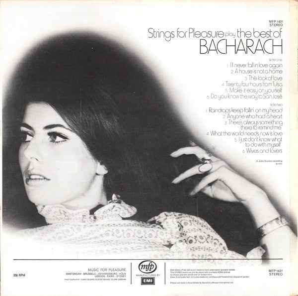 Strings For Pleasure - Strings For Pleasure Play The Best Of Bacharach (Vinyl) Image