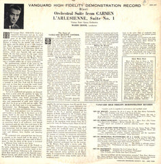 Georges Bizet, Mario Rossi (2) Conducting Orchester Der Wiener Staatsoper - Orchestral Suite From Carmen / L'Arlesienne: Suite No. 1 (Vinyl) Image