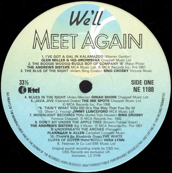 Various - We'll Meet Again (Vinyl) Image