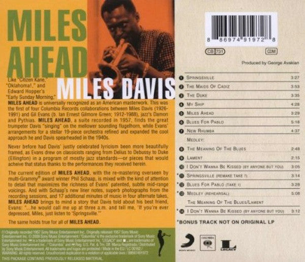 Miles Davis + 19 Orchestra Under Direction Of Gil Evans - Miles Ahead (CD)