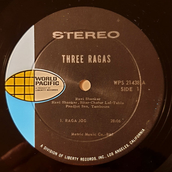 Ravi Shankar - Three Ragas (Vinyl)