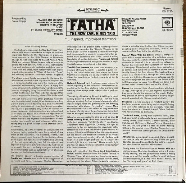 Earl Hines Trio, The - Fatha (Vinyl)