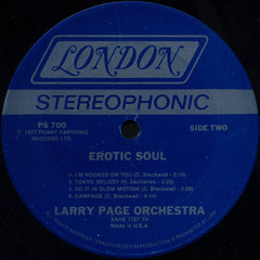 Larry Page Orchestra - Erotic Soul (Vinyl)