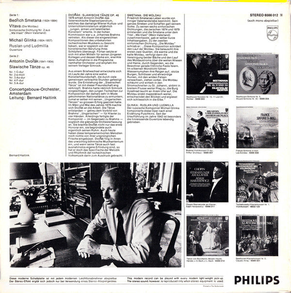 Bernard Haitink, Concertgebouworkest, BedÅ™ich Smetana / Mikhail Ivanovich Glinka / AntonÃ­n DvoÅ™Ã¡k - Die Moldau / Ruslan Und Ludmilla / Slawische Tanze Nr. 1-5 (Vinyl) Image