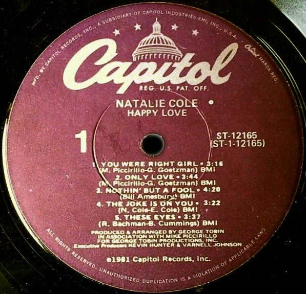 Natalie Cole - Happy Love (Vinyl) Image