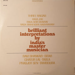 Ravi Shankar - Three Ragas (Vinyl)