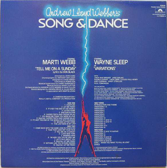 Andrew Lloyd Webber - Song & Dance (Vinyl) (2 LP) Image