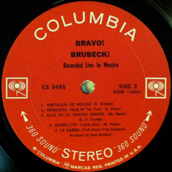 Dave Brubeck Quartet, The - Bravo! Brubeck! (Vinyl) Image