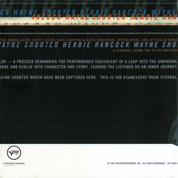 Herbie Hancock, Wayne Shorter - 1+1 (CD) Image