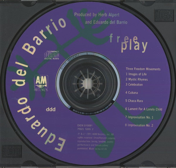 Eduardo Del Barrio - Free Play (CD) Image