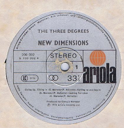 Three Degrees, The - New Dimensions (Vinyl)