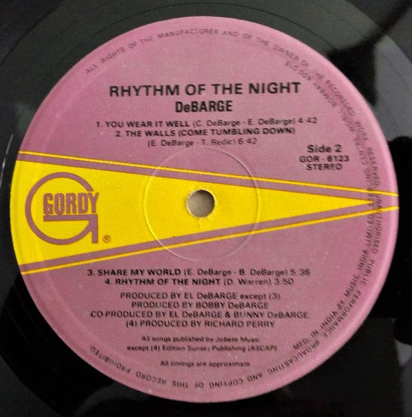 DeBarge - Rhythm Of The Night (Vinyl)